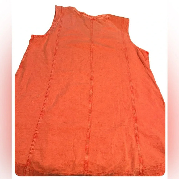 Soft Surroundings 100% cotton tunic style short sleeve top, size Large - Picture 2 of 4